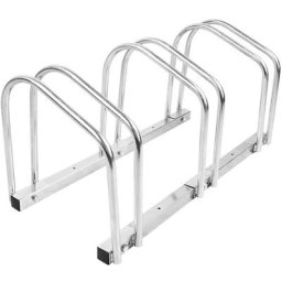 Râtelier Vélo 3 Vélos Range Vélo Système Range Vélo Rangement pour Vélo Support pour Bicyclette Sol