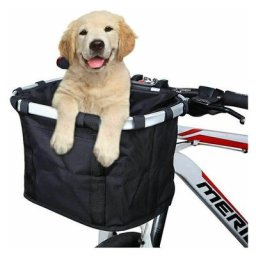 Panier de Vélo Détachables Cycle Avant Toile Panier Transporteur Sac Pet Carrier en Alliage