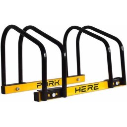 Porte-vélos modulaire 2-en-1 en acier inoxydable avec mécanisme de fixation au sol, idéal pour