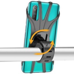 GP - Support de Téléphone de Vélo Universel Rotation à 360 Degrés Anti-Vibration Réglable Silicone