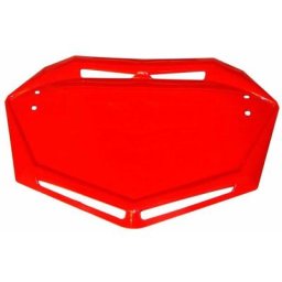 Plaque de tête de fourche bmx support numéro compétition vtt motocross quad mx kart karting, rouge