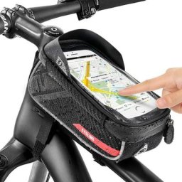 Sacoche Cadre de Velo, Support Telephone Velo étanche Guidon avec Housse de Pluie Imperméable