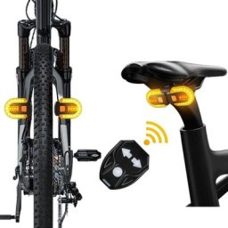 Feu arrière de vélo avec Clignotants, télécommande sans Fil étanche pour vélo, Avertissement de