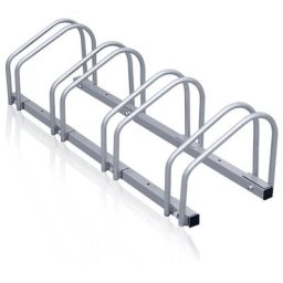 Ratelier velo 4 velos Systeme rangement pour velo - Argent - Hengda