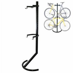 Béquille pour 2 vélos 90 kg bicyclette support système suspension accrochage - Or