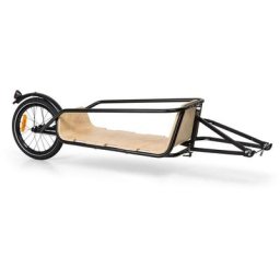 Klarfit - Remorque vélo companion chaser - pour les vélos : de 20 à 28 - beige - Noir