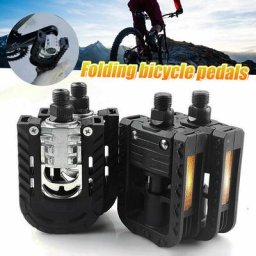 Vélo Pédales Pliantes Axe 9/16 ''Haute Résistance En Alliage D'aluminium / Plastique Pédales De