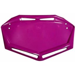 Plaque de tête de fourche bmx support numéro compétition vtt motocross quad mx kart karting, violet