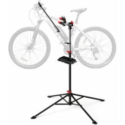 Support de reparation velo Pied d'atelier reglable avec support outils