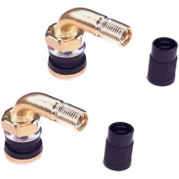 Cyclingcolors - 2x valve tubeless acier laiton Schrader PVR32 90° pneu chambre tubeless moto