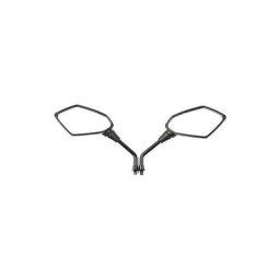 Paire de Rétroviseurs pour Motos Rétroviseur Universel pour Scooter Moto Quad atv Vélos Bicyclette