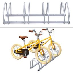 Ratelier velo 4 velos 101x32x26cm Systeme rangement pour velo