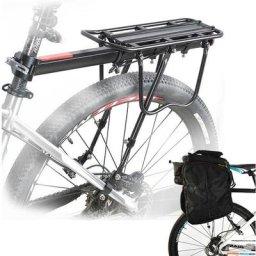 Porte Bagage Vélo Arrière Transporteur Porte-Bagages vtt Universel en Aluminium Capacité de 50 kg