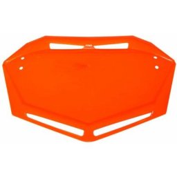 Plaque de tête de fourche bmx support numéro compétition vtt motocross quad mx kart karting, orange