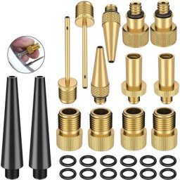 26 pcs Adaptateur de Pompe à vélo - Schrader Presta de Valve Adaptateur de Pompe à Pneu de