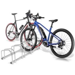 Râtelier vélo pour 4 vélos rangement vélo sol ou mural pour garage et jardin - Gris