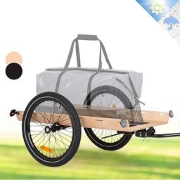 Remorque Velo Cargo, Charette Velo à 2 Roues, Remorque Vélo pour Bicyclette, Kit de Fixation pour