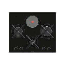 Table de cuisson mixte 60cm 4 feux noir Sauter spg9465mb - noir