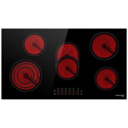 Gasland Chef - Plaque de Cuisson électrique en Céramique Intégrée 5 Foyers, 8500 w avec Zone Triple
