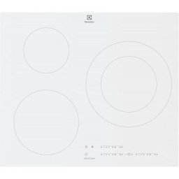 Table de cuisson induction Electrolux 3 foyers - L59xP52 cm - 7350 w - 3 boosters - Blanc