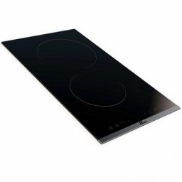 Domino de Cuisson encastrée de 30 cm - 2 Foyers Vitrocéramique – Verre Noir – L 29 x l 51 cm - 9