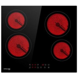 Table de Cuisson Gasland Chef CH60BF Vitrocéramique 60cm 4 Foyers 6000W- plaques (Intégré,