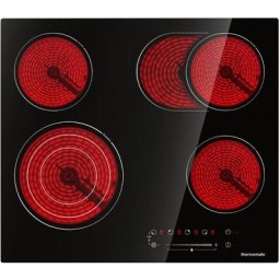 Thermomate - Table de cuisson Vitrocéramique 4 Foyers 6700W Encastrable Plaque Vitrocéramique