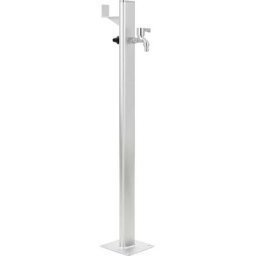 Colonne à eau de jardin Aluminium 95 cm vidaXL - Argent