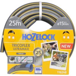 Tuyau d'arrosage Tricoflex Ultramax Hozelock Tuyau diam15mm 25m - Garantie 25 ans - Gris