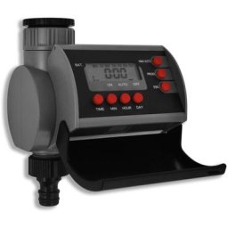 Minuterie électronique d'arrosage automatique à seule sortie Vidaxl Noir