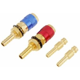2Pcs 8mm Refroidi à l'Eau & Adaptateur de Gaz Connecteur Rapide de Tuyau pour Torche de Soudage tig