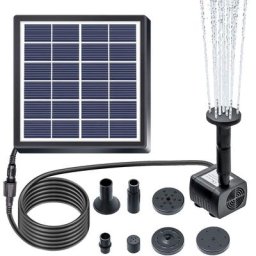 1.5W Fontaine Solaire Extérieur, Pompe à Eau Solaire pour Fontaines avec Panneau Kit de Pompe