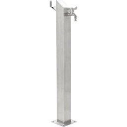 Vidaxl - Colonne à eau de jardin carrée Acier inoxydable 95 cm Argent