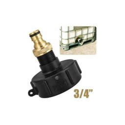 Adaptateur ibc avec connecteur 3/4 « S60x6 ig pour réservoir d'eau ibc Rain Barrel 1000L