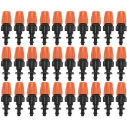 50Pcs Brumisation pour Irrigation Micro Goutte Kit Brumisateur, Arrosage Goutte à Goutte Buses de