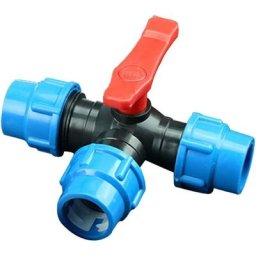 Raccord à compression d'eau, 1 raccord en t de compression pour tuyau d'eau pour jardinage,