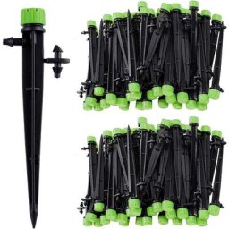 50pcs Micro-asperseur D'irrigation Goutte a Goutte, 360 Degres 8 Trous d'eau Flux Irrigation