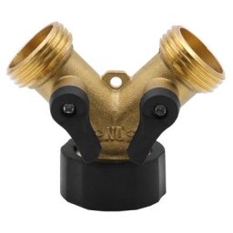 BSR - Robinet Double Machine a Lave,GU.B/bon Répartiteur de Robinet de Jardin en Laiton, Raccord en