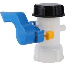 Adaptateur IBC 60 mm à 60mm Vanne Cuve 1000l Plastique, Raccord Cuve 1000 litres pour Reservoir Eau