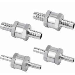 Ontway - Set de 4 Clapet Anti-retour Gasoil 6/8/10/12mm, Valve à Carburant en Alliage d'aluminium