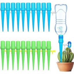 Irrigation Goutte à Goutte Kit, 20 Pcs d'arrosage Automatique avec Vannes de Régulation, Débit