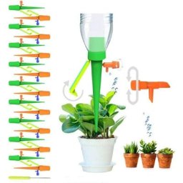18 pointes Kit d'irrigation goutte à goutte, arrosage automatique des plants en plein air, vert et