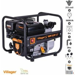 Pompe à eau thermique 212cm3 5,6cv débit 36000 l/h Villager WP36P