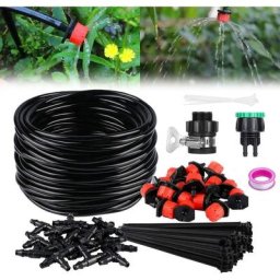 GP - Kit d'irrigation goutte à goutte, système d'irrigation automatique diy avec micro-asperseur et