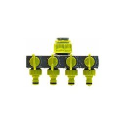 Distributeur de tuyau de jardin 4 voies, connecteur de tuyau, distributeur d'eau avec 4
