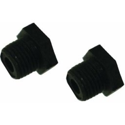 2x Bouchon mâle 1/4 pvc plastique à visser tuyau raccord pulvérisateur arrosage capuchon