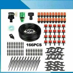 166 pcs Système d'irrigation Kit d'irrigation Goutte , Kit Micro Irrigation Goutte à Goutte Jardin