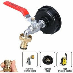 Ibc Robinet Cuve 1000L Robinet Recuperateur Eau De Pluie, Adaptateur De Réservoir d'eau ibc 1/2