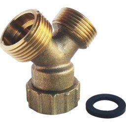 Somatherm - Raccord de jonction en y pour tuyau d'alimentation machine à laver - 3/4 - brut