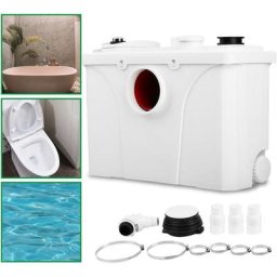 Vingo - Station de relevage Eaux usées wc 700W Broyeur sanitaire Eaux chargées Pompage - Blanc
